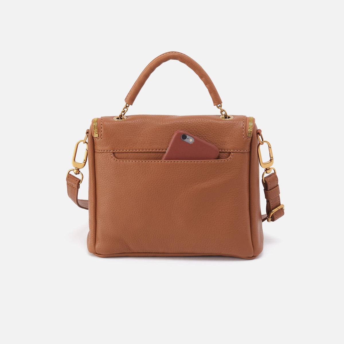 HOBO Best Price - Fern Top Handle Satchel In Pebbled Leather - Warm Honey