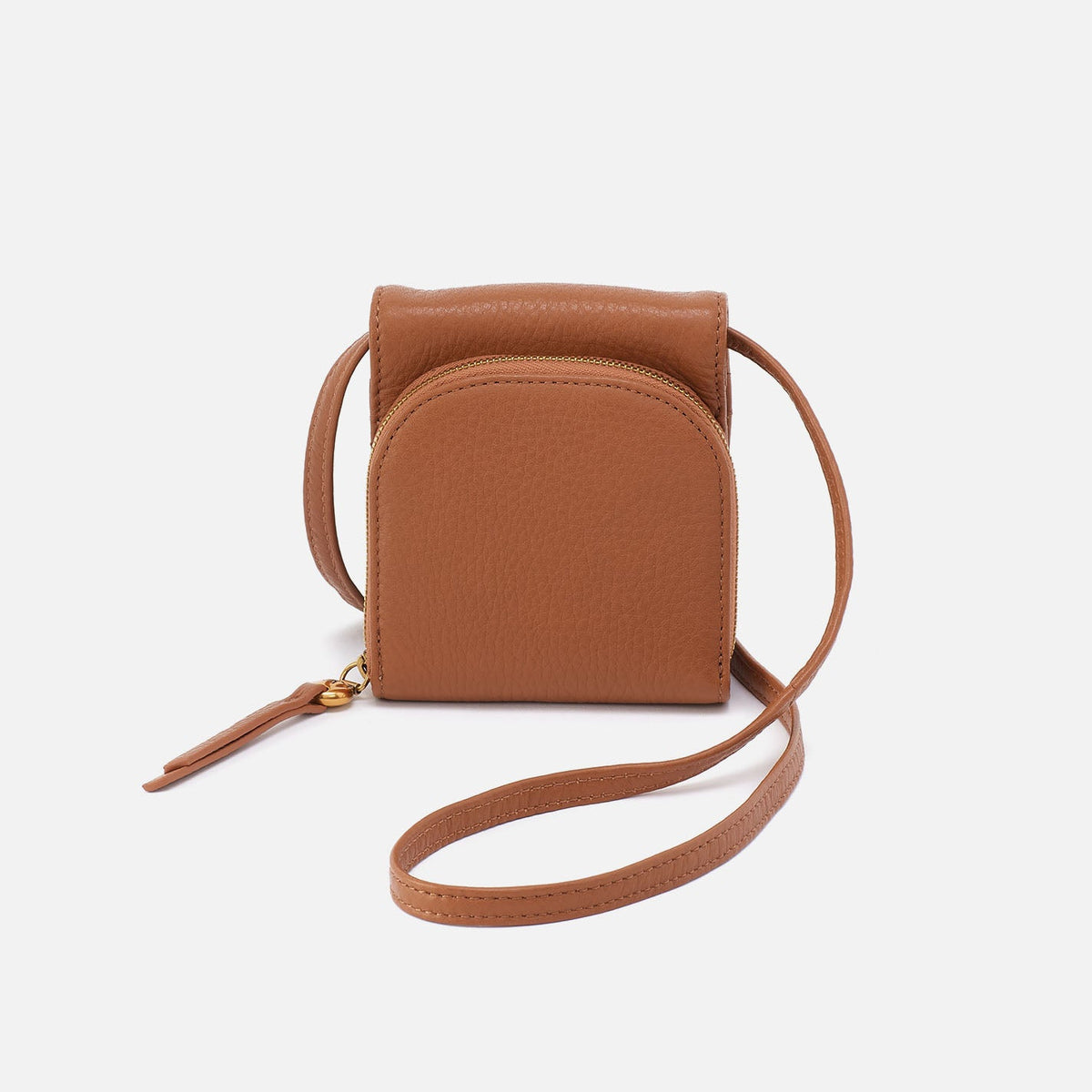 HOBO Trending - Fern Wallet Crossbody In Pebbled Leather - Warm Honey