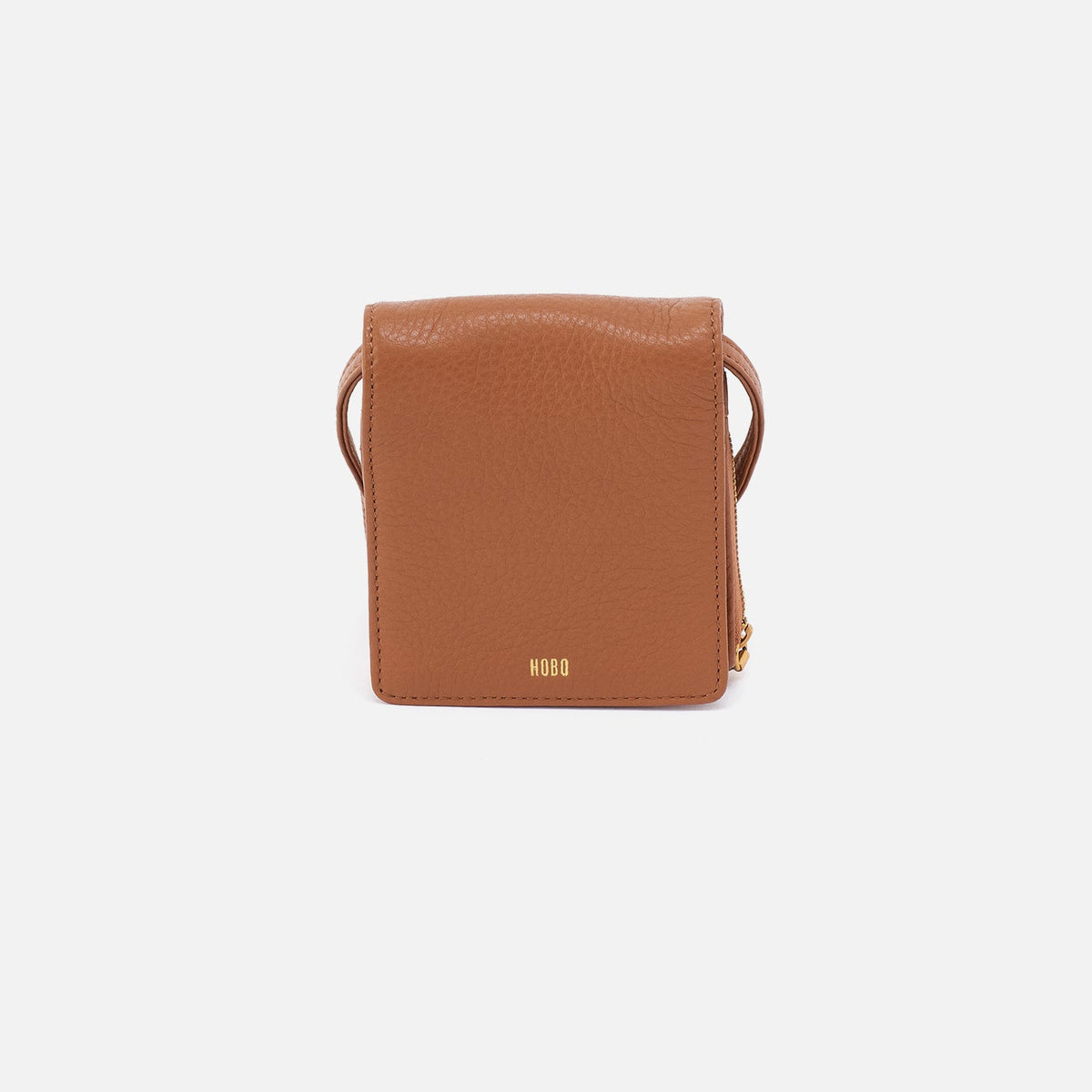 HOBO Trending - Fern Wallet Crossbody In Pebbled Leather - Warm Honey