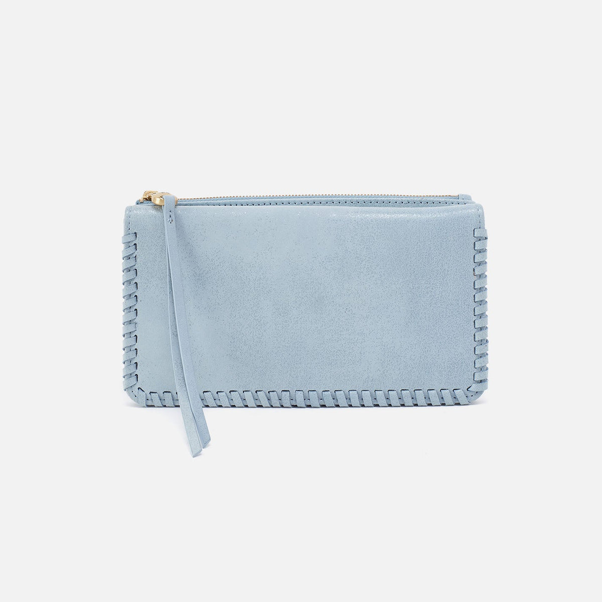 HOBO Top Pick - Foray Large Wallet In Buffed Leather - Sky