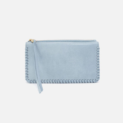 HOBO Top Pick - Foray Large Wallet In Buffed Leather - Sky