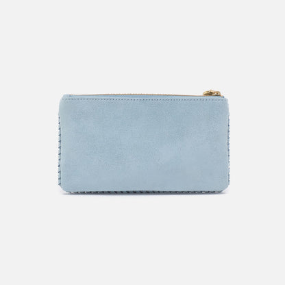 HOBO Top Pick - Foray Large Wallet In Buffed Leather - Sky