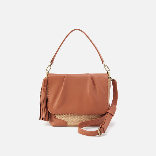 HOBO Great Value - Harley Convertible Shoulder Bag in Woven Straw - Natural Straw