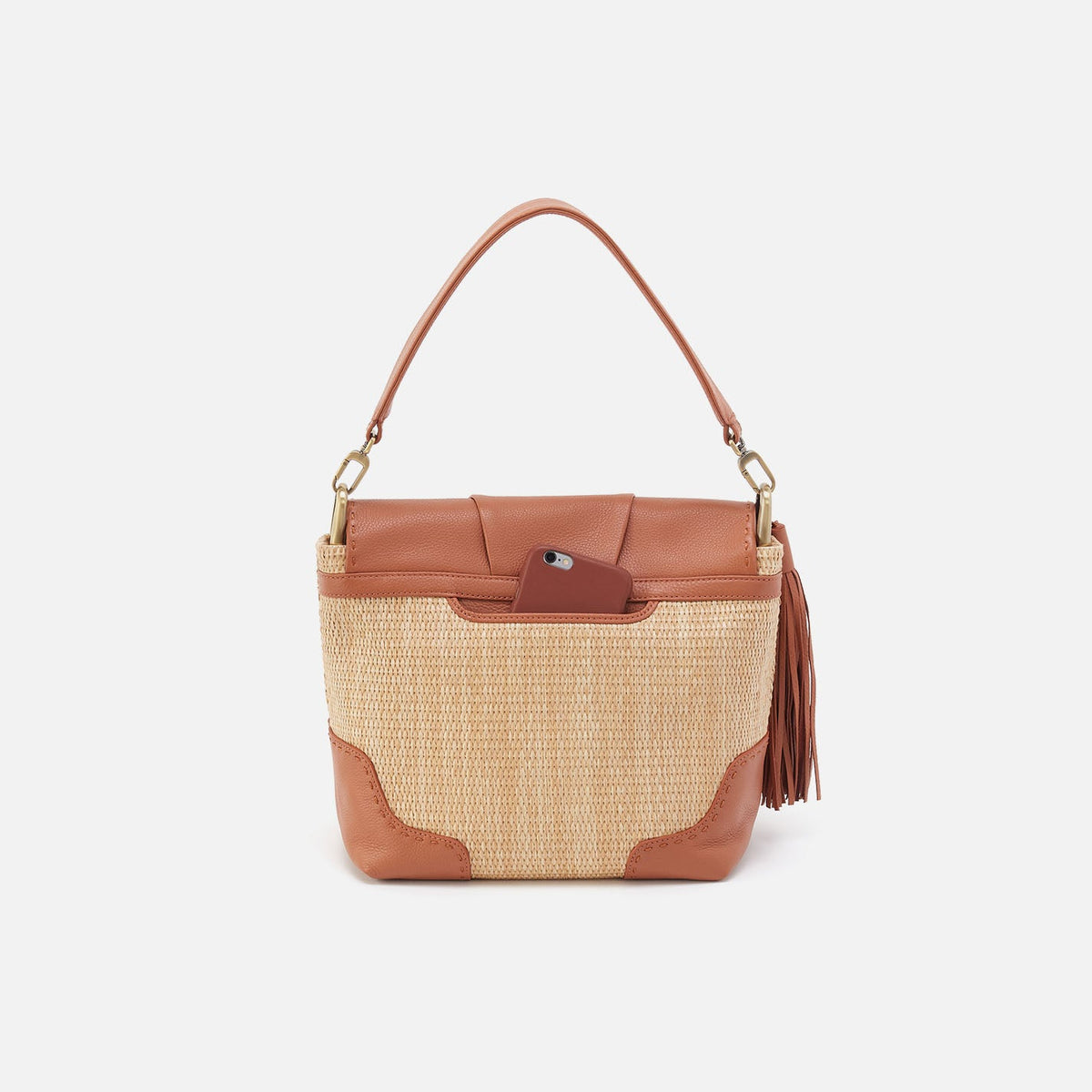 HOBO Great Value - Harley Convertible Shoulder Bag in Woven Straw - Natural Straw