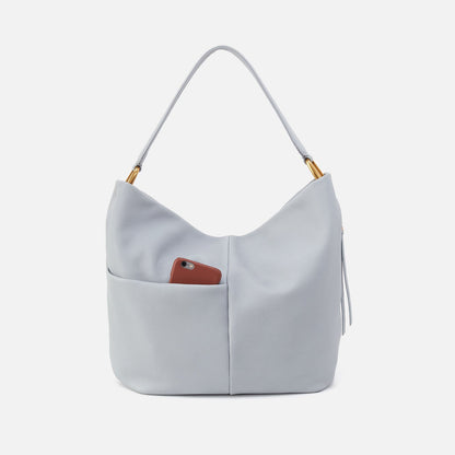 HOBO Quality - Harley Hobo In Pebbled Leather - Blue Pearl