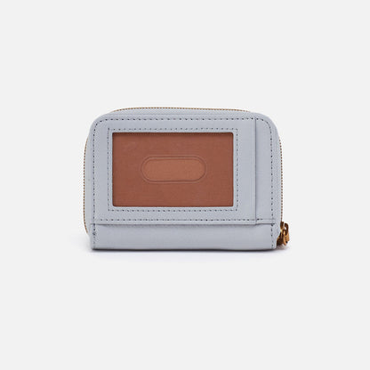 HOBO Recommended - Hart Card Case In Pebbled Leather - Blue Pearl