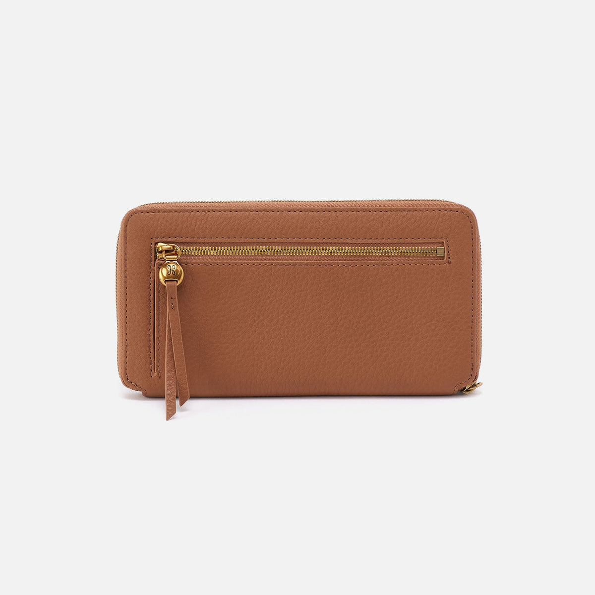 HOBO Great Value - Hart Large Wallet In Pebbled Leather - Warm Honey