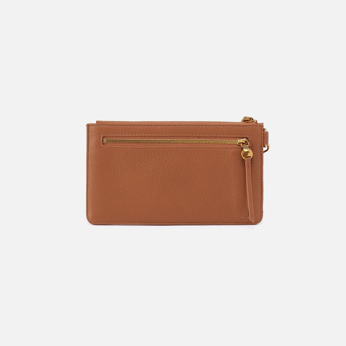 HOBO Classic - Hart Wristlet In Pebbled Leather - Warm Honey