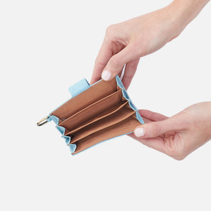 HOBO Exclusive - Jean Accordian Card Case In Polished Leather - Stratosphere