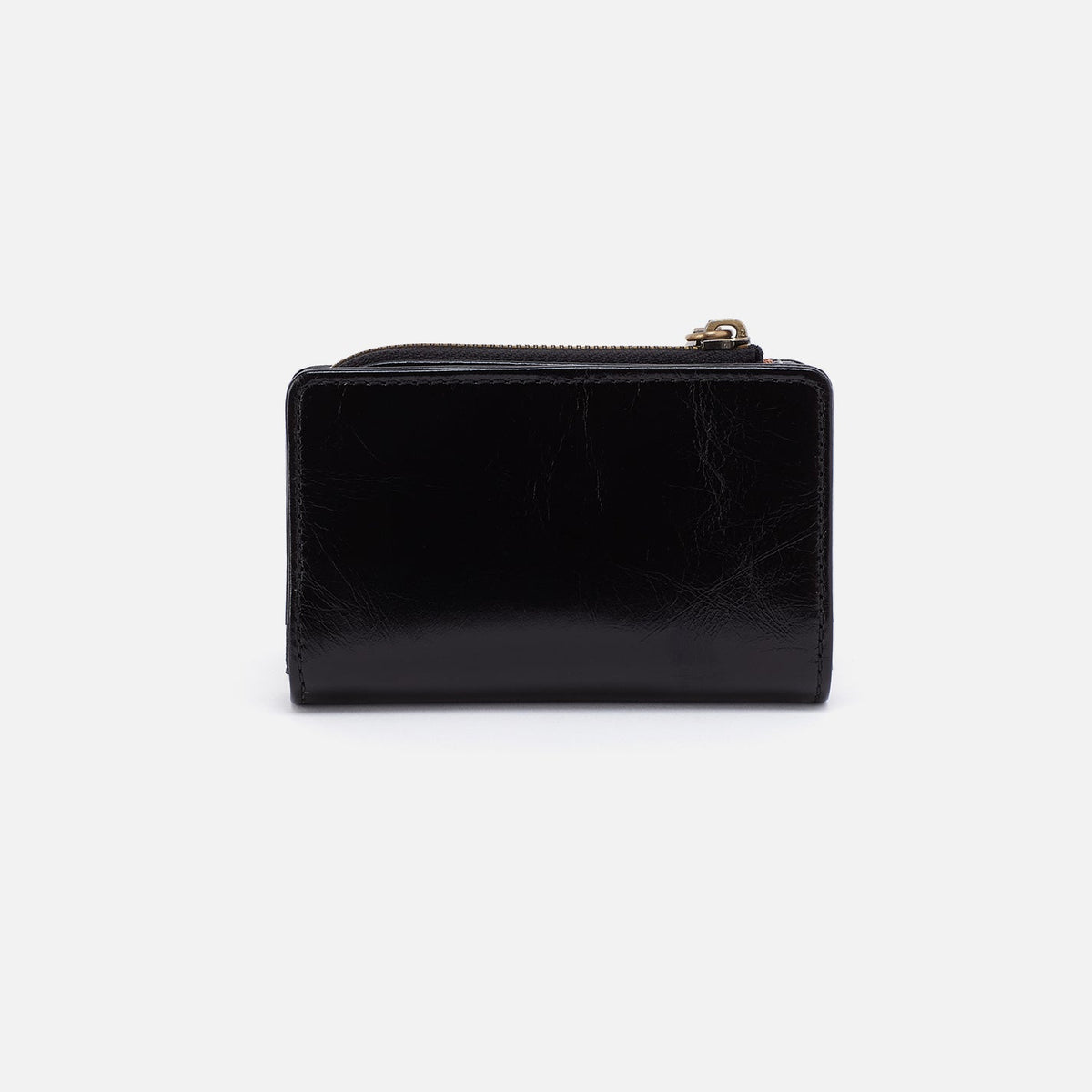 HOBO Special Offer - Jill Card Case In Polished Leather - Black