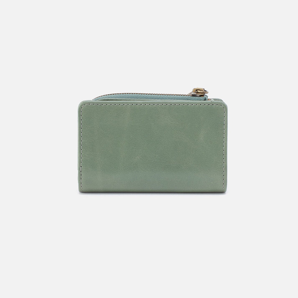 HOBO Everyday - Jill Card Case In Polished Leather - Jade