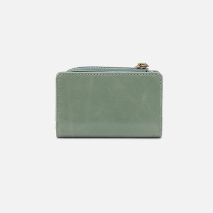 HOBO Everyday - Jill Card Case In Polished Leather - Jade