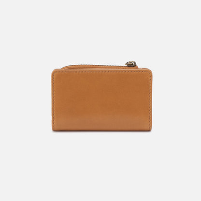 HOBO Signature - Jill Card Case In Polished Leather - Natural