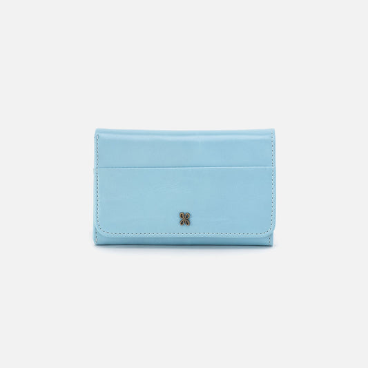 HOBO Best Seller - Jill Trifold Wallet In Polished Leather - Stratosphere