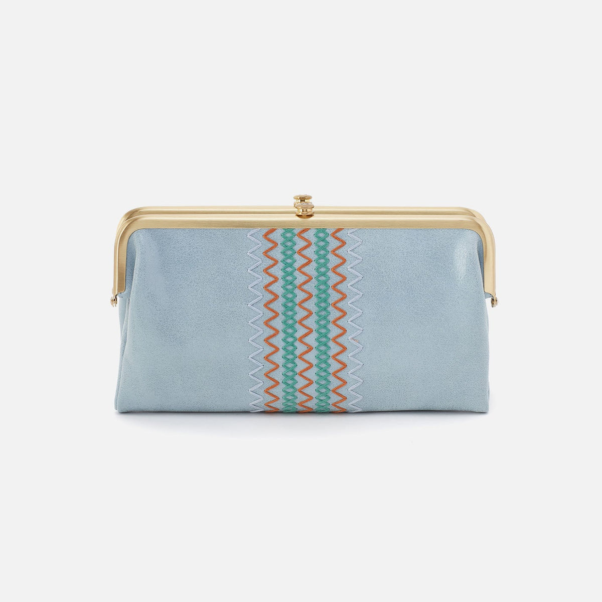 HOBO Smart Buy - Lauren Clutch-Wallet In Buffed Leather - Sky