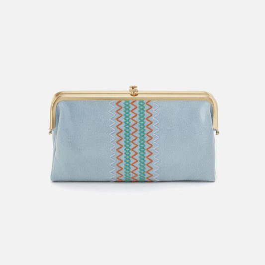 HOBO Smart Buy - Lauren Clutch-Wallet In Buffed Leather - Sky