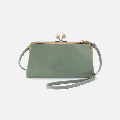 HOBO Latest - Lauren Frame Crossbody In Polished Leather - Jade