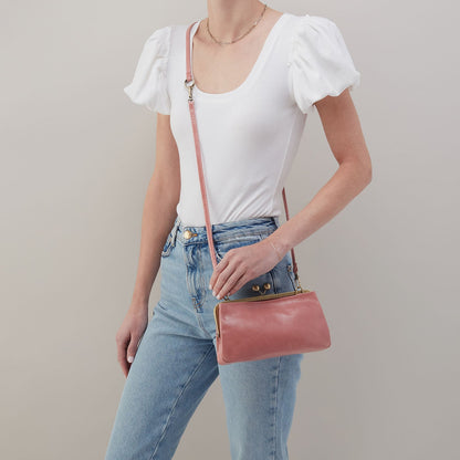 HOBO Best Seller - Lauren Frame Crossbody In Polished Leather - Rose