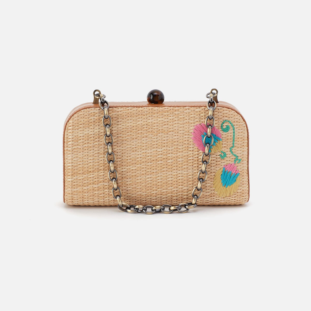 HOBO Smart Buy - Lauren Minaudiere In Woven Straw - Natural Straw