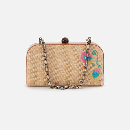 HOBO Smart Buy - Lauren Minaudiere In Woven Straw - Natural Straw