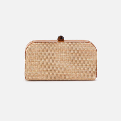 HOBO Smart Buy - Lauren Minaudiere In Woven Straw - Natural Straw