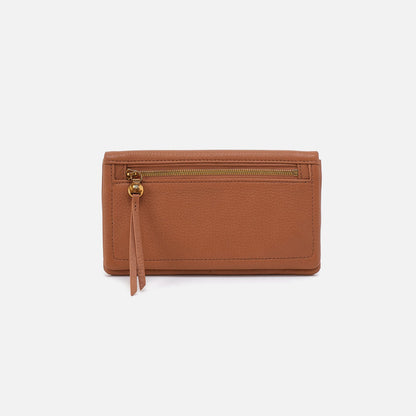 HOBO Special Offer - Lumen Continental Wallet In Pebbled Leather - Warm Honey