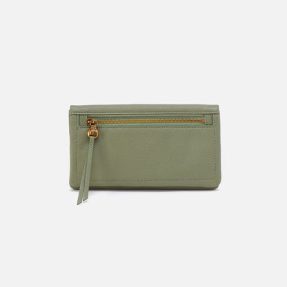 HOBO Deals - Lumen Continental Wallet In Pebbled Leather - Watercress