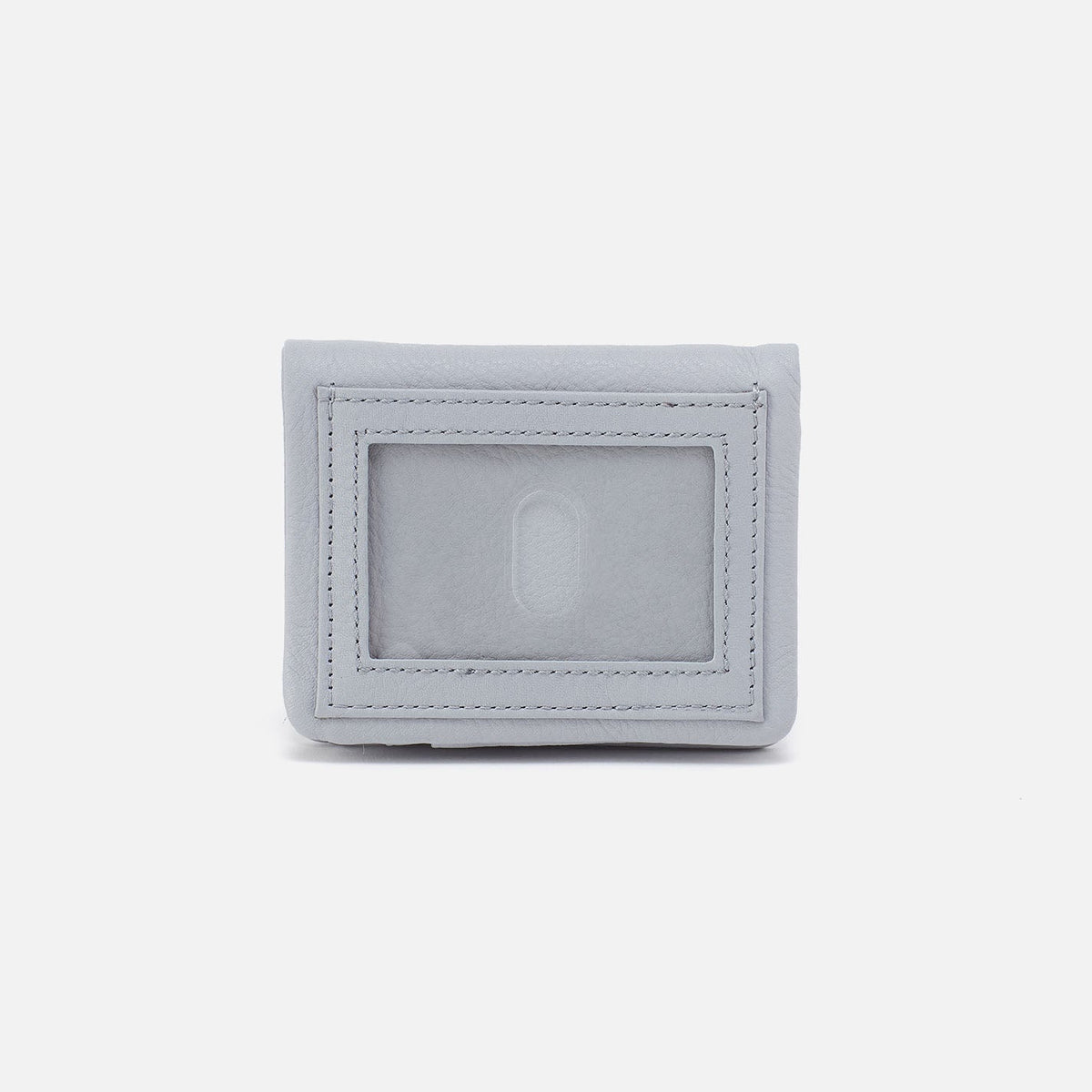 HOBO Essential - Lumen Mini Wallet In Pebbled Leather - Blue Pearl