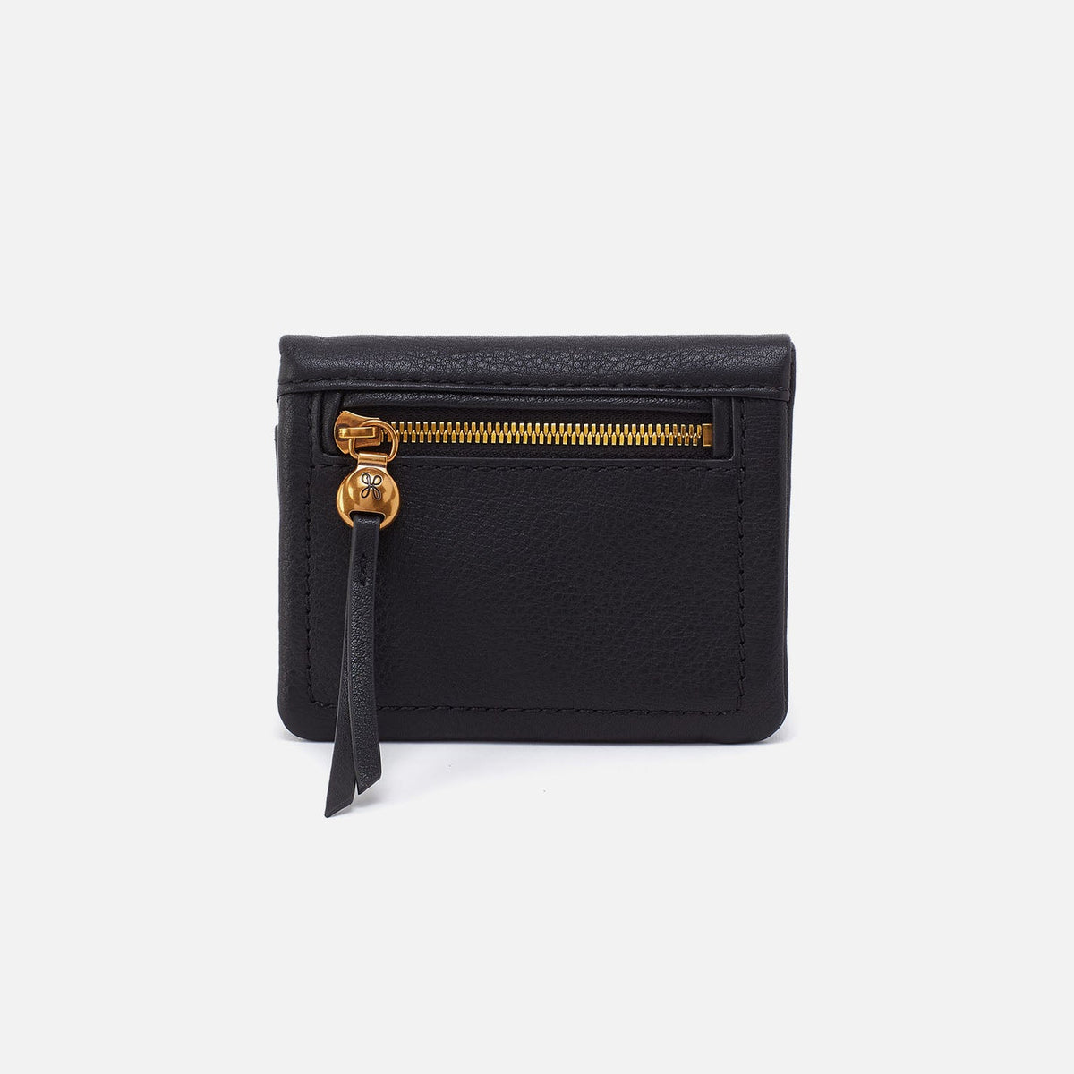 HOBO Signature - Lumen Mini Wallet In Pebbled Leather - Black