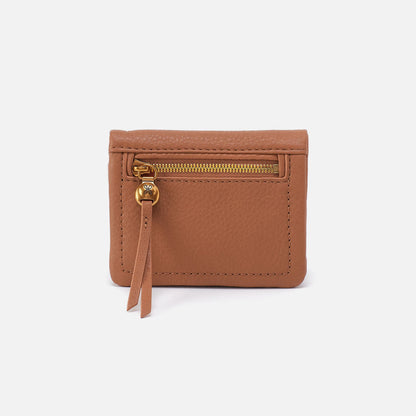 HOBO Exclusive - Lumen Mini Wallet In Pebbled Leather - Warm Honey