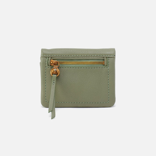 HOBO Classic - Lumen Mini Wallet In Pebbled Leather - Watercress