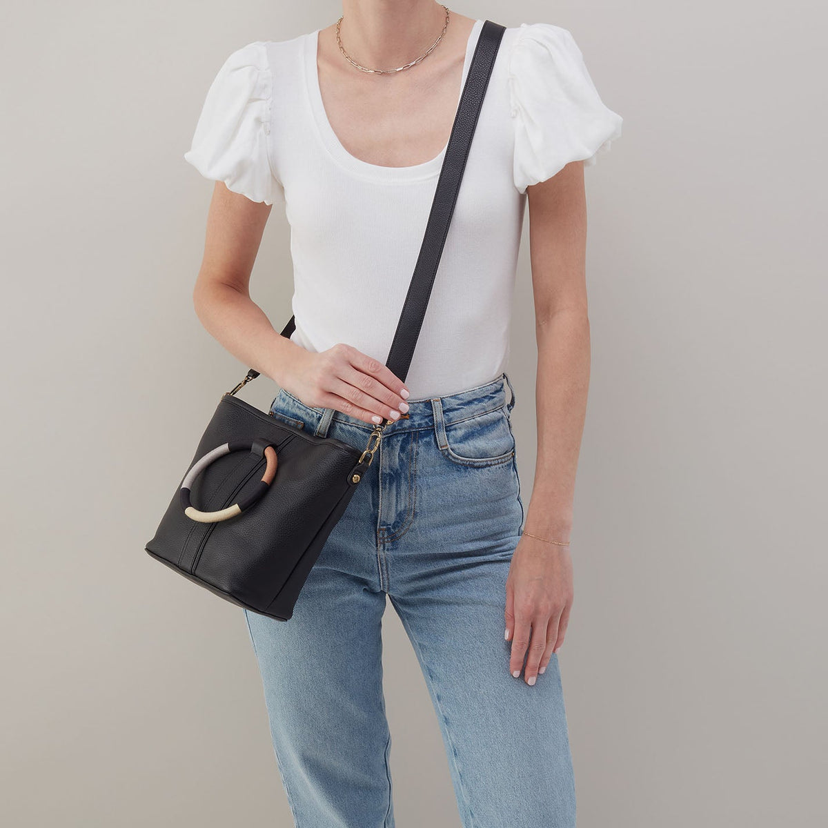 HOBO Hot Sale - Luna Small Tote In Pebbled Leather - Black