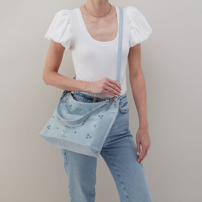 HOBO Customer Favorite - Pier Shoulder Bag In Buffed Leather - Sky