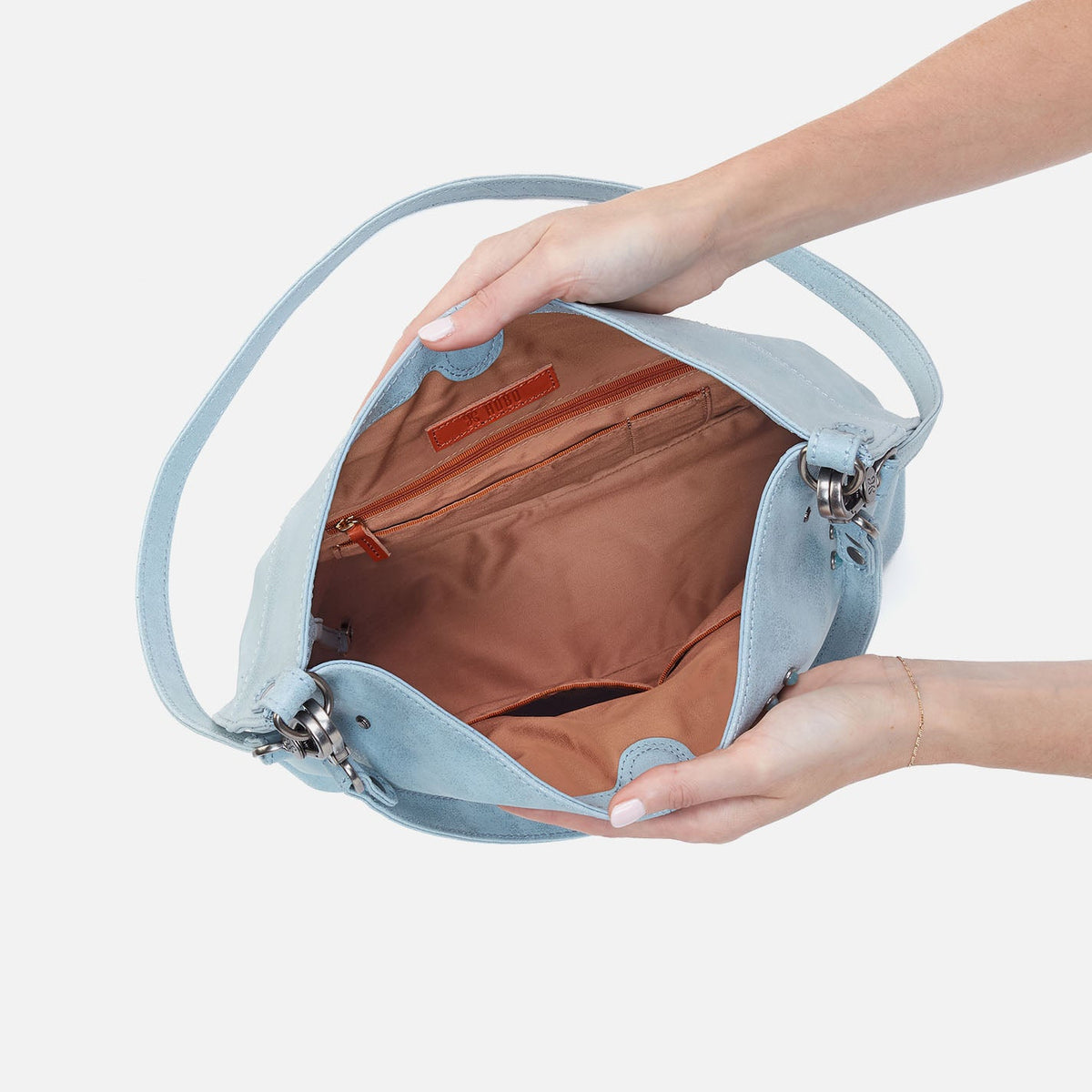HOBO Customer Favorite - Pier Shoulder Bag In Buffed Leather - Sky