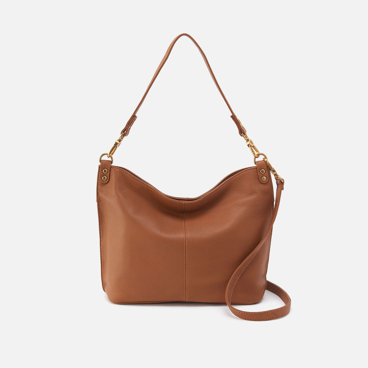HOBO Special Offer - Pier Shoulder Bag In Pebbled Leather - Warm Honey