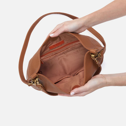 HOBO Special Offer - Pier Shoulder Bag In Pebbled Leather - Warm Honey