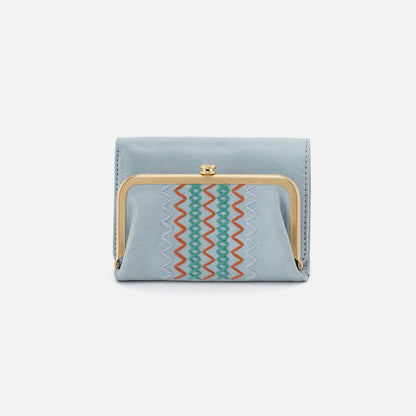 HOBO Special Offer - Robin Compact Wallet In Buffed Leather - Sky