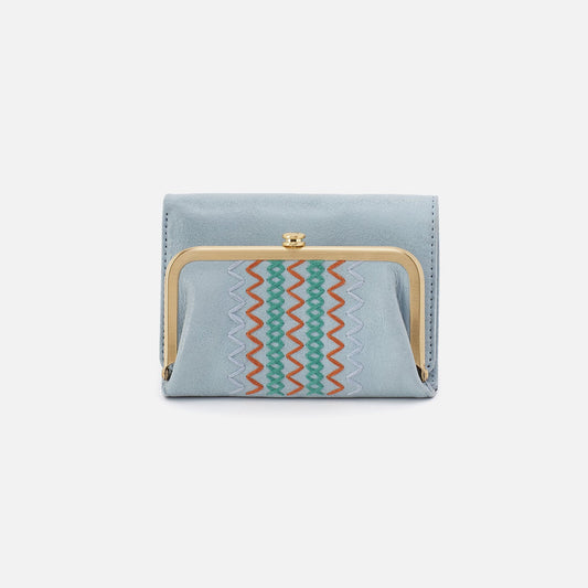 HOBO Special Offer - Robin Compact Wallet In Buffed Leather - Sky
