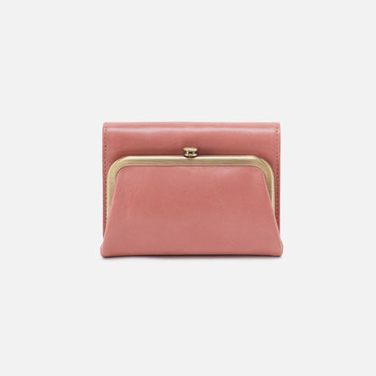 HOBO Value - Robin Compact Wallet In Polished Leather - Rose