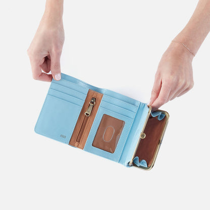 HOBO Featured - Robin Compact Wallet In Polished Leather - Stratosphere
