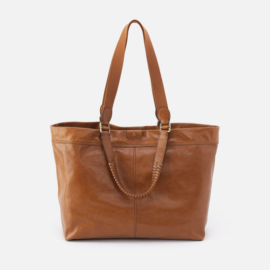 HOBO Hot Sale - Romy Max Tote In Polished Leather - Truffle