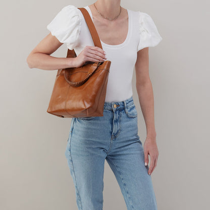 HOBO Recommended - Romy Medium Tote In Polished Leather - Truffle