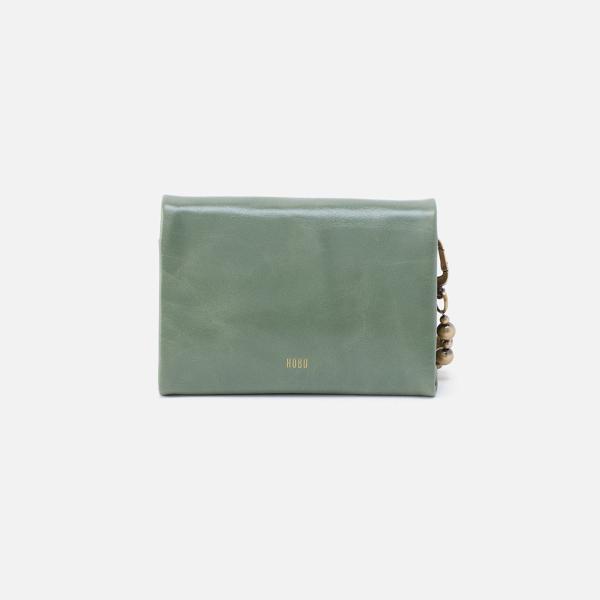 HOBO Signature - Ross Bead Wristlet In Polished Leather - Jade