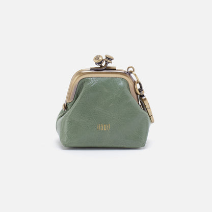 HOBO Customer Favorite - Run Frame Pouch In Polished Leather - Jade