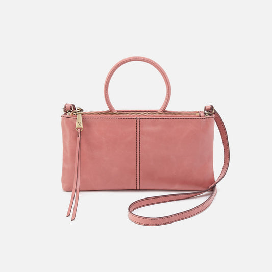 HOBO Quality - Sable Crossbody In Polished Leather - Rose