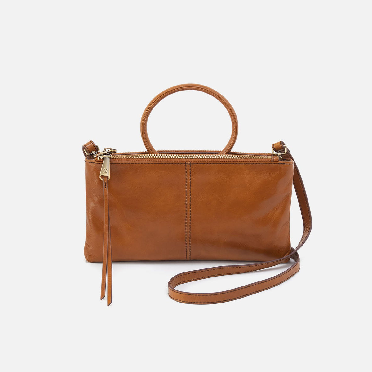 HOBO Trending - Sable Crossbody In Polished Leather - Truffle