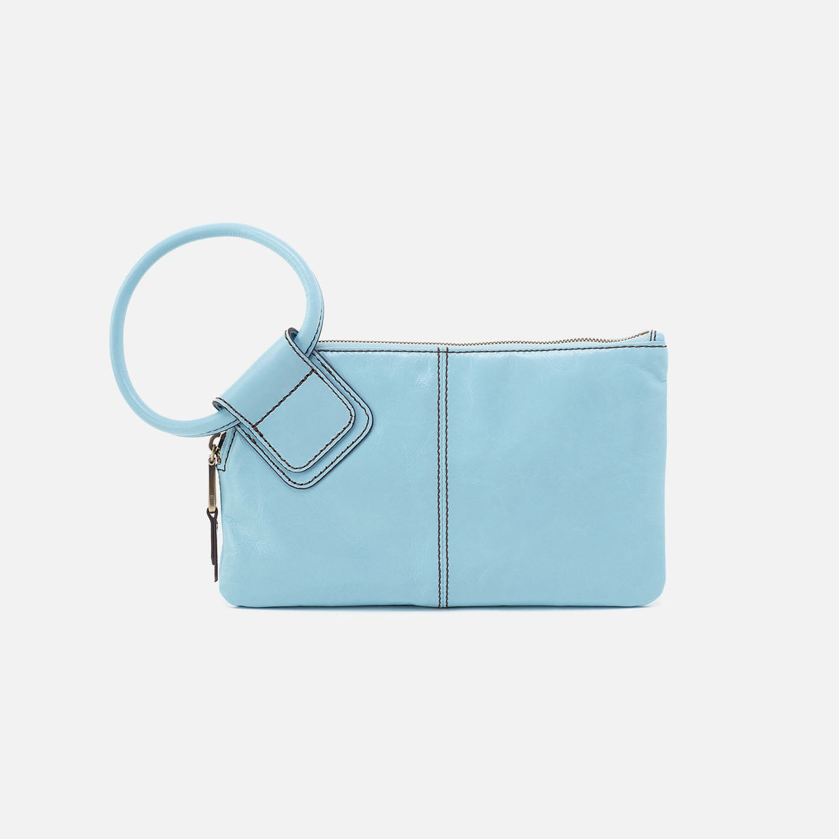 HOBO Classic - Sable Wristlet In Polished Leather - Stratosphere