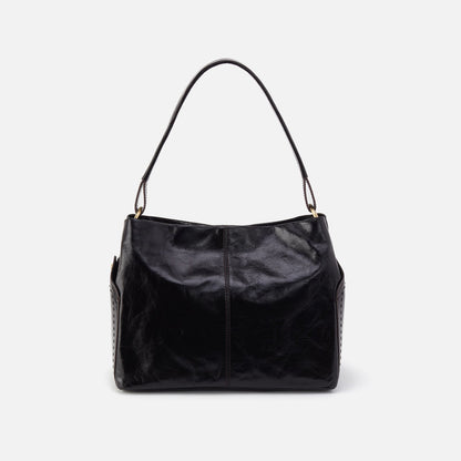 HOBO Discount - Seneca Shoulder Bag In Polished Leather - Black