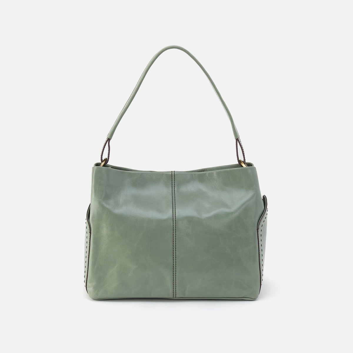 HOBO Everyday - Seneca Shoulder Bag In Polished Leather - Jade