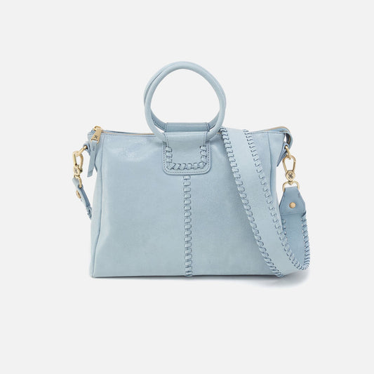 HOBO Premium - Sheila Medium Satchel In Buffed Leather - Sky